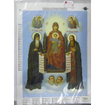 Печерская икона Пресвятой Богородицы с предстоящими Антонием и Феодосием. КМИ 3037