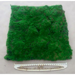 Мох искусственный зелёный листовой 30*30см