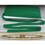 Стрейч бейка зеленая, ширина 1,5 см