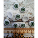 Глаза с зеленым зрачком 20мм (пара)