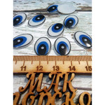 Глазки для игрушек рисованные, голубые. 20 мм.