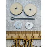 Набор креплений: шплинт, диски, шайбы - 20 мм
