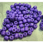 Бисер крупный фиолетовый перламутровый