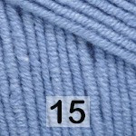 YarnArt Jeans № 15 темно - голубой