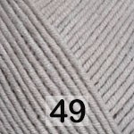 YarnArt Jeans № 49 светло- серый