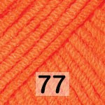 YarnArt Jeans № 77 яркий апельсин